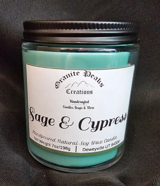 Sage and Cypress Candle