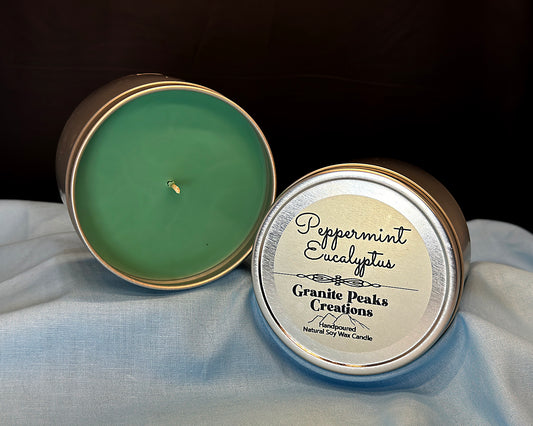 Peppermint and Eucalyptus Candle